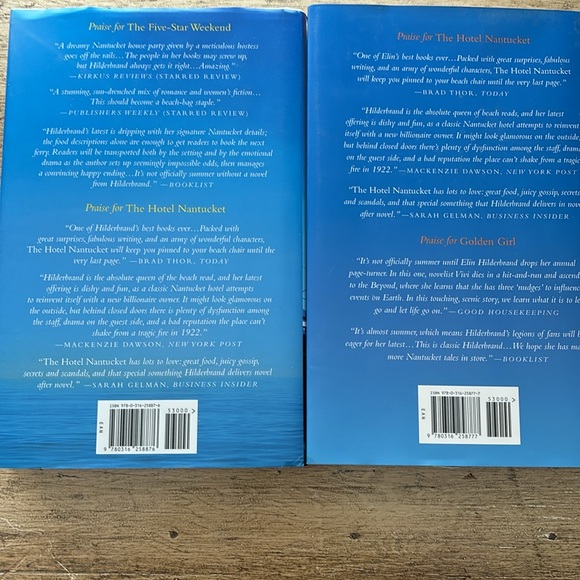 Elin Hilderbrand The Five-Star Weekend and Swan Song hardcover books - Picture 2 of 2